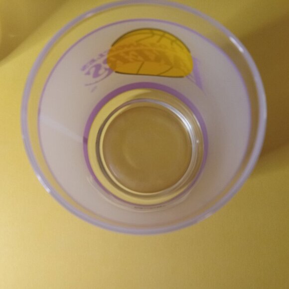 Set of 2 Vintage Los Angeles Lakers Frosted Glasses Mobil ROCKS GLASSES - Picture 3 of 8